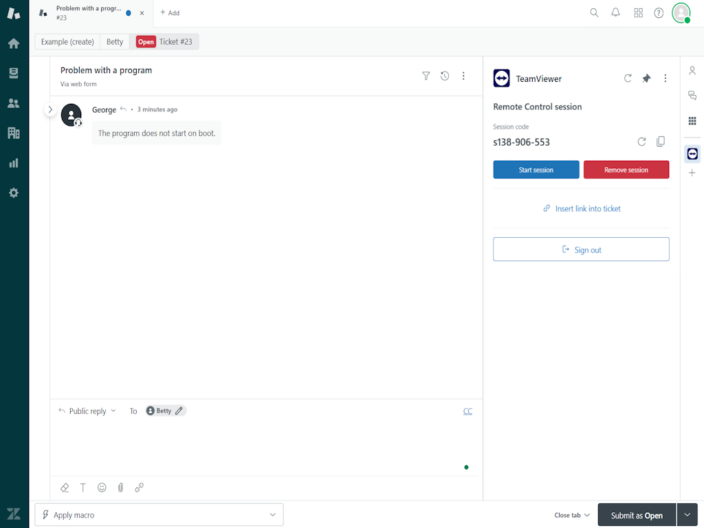 TeamViewer screenshot 1